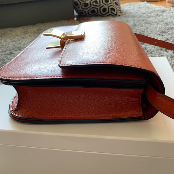 Celine goatskin classic medium box bag - Picture 5 of 8